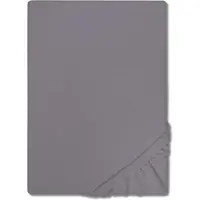 CloudComfort Basic Spannbettlaken Jersey-Stretch dunkelgrau 120 x 200 cm