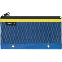 Leitz 60130032, Weiches Federmäppchen, Nylon, Blau, Einfarbig, Reißverschluss, 85 mm