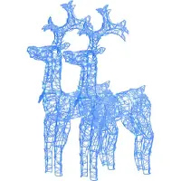 Syfax Rentiere Weihnachtsdekoration 2 Stk. 60x16x100 cm Acryl