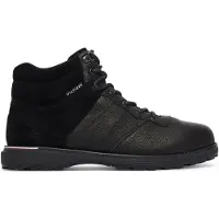 Tommy Hilfiger Schnürschuhe Corporate Outdoor Warm Lth Boot FM0FM05991 Schwarz 42