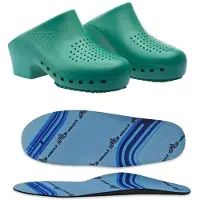 Calzuro Classic S, Sanitär-Clogs mit Löchern und professionellem Fußbett, CE-gek