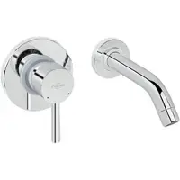 Evenes Wand-Waschtischmischer Live 2.0, Ausladung 169 mm mit Wandeinbaukörper, mit Pop-Up Ablauf, chrom - 93 993 13