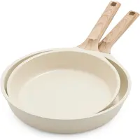 GreenChef Arte Keramik-Antihaft-Pfannenset, 2-teilig, 24 cm & 28 cm, -frei,