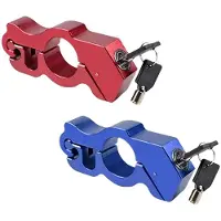 Sonstiges Motorrad Lenkerschloss 2 Stück Aluminiumlegierung Bremshebel Schloss Universell bis 37mm Lenkerdurchmesser