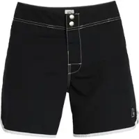 Quiksilver Boardshorts "Original Scallop Snap 16", Herren, Gr. 30S, schwarz, 100% Baumwolle, Hosen Boardshorts