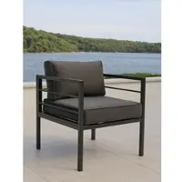 Garden Impressions LARINO Loungesessel Dining Sessel mit Alu-Gestell - anthrazit