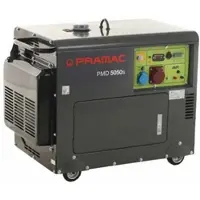 Pramac PMD5050s - Leiser Diesel-Stromerzeuger mit Rädern und AVR-Regelung 3,6 kW - Dauerleistung 3.6 kW - 400V