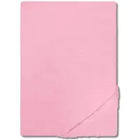Setex Molton Köper Spannbettlaken rosa 90 x 200 cm
