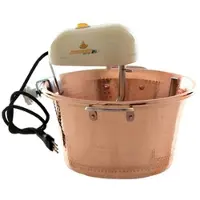 LAR Casalinghi LAR Polentamatic - Induktions-Rührtopf für Polenta aus gehämmertem Kupfer 6.5L - max. 8W