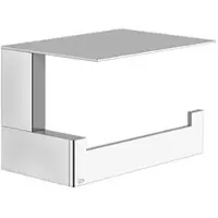 Gessi Rettangolo Accessoires Toilettenpapierrollenhalter mit Deckel, Wandmontage, 20849708, Farbe: Kupfer gebürstet PVD