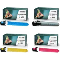 Evoke kompatibler Toner für Ricoh MPC-2800 MPC-3300 841140 841124 4x CMYK:Schwarz,Cyan,Magenta,Gelb 65000 Seiten Aficio MP C2800 C3300 C3001 C3501