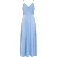 Cream Midikleid "Damen Kleid CRPriya", Damen, Gr. 44, N-Gr, blau (placid blau), Obermaterial: 98% Polyester PES. 2% Elasthan EL., Kleider Midikleid