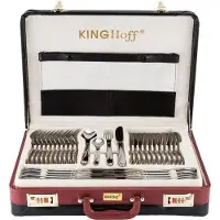 KINGHOFF Besteck 72 Elem. Glanz Kh-Koffer 3508