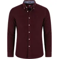 Superdry Hemd Classic Needle Corduroy Bordeaux