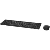 Dell KM636, Volle Größe (100%), Kabellos, RF Wireless, QWERTY, Schwarz, Maus enthalten