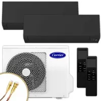 Carrier Multisplit Klimaanlage | High Line | Schwarz | 2,5 kW + 3,5 kW | Quick Connect