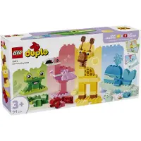 LEGO DUPLO Wir Bauen Tiere - Lernspielzeug zum Sortieren von Formen und Farben für Kleinkinder - Montessori Set mit Figuren und Karten - Geburtstagsgeschenk für Mädchen und Jungen ab 3 Jahren - 10472