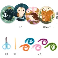 Djeco Kreatives Spiel: Einführung in die Stickerei,