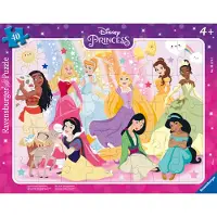 Ravensburger Kinderpuzzle 05573 - Unsere Disney Prinzessinnen - 40 Teile Disney Rahmenpuzzle für Kinder ab 4 Jahren