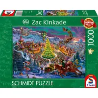 Schmidt Spiele 58609 Zac Kinkade Santas Nordpol Puzzle, 1.000 Teile, 1000 Stück(e), Weihnachten, 12 Jahr(e)