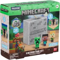 Paladone Minecraft Ausgrabungs-Set: 3 Figuren lizenziert Geschenk für