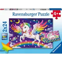 Ravensburger Einhorn Und Pegasus 2x24p (10105677) Puzzle