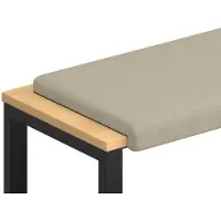 vidaXL Bankkissen Strukturiertes Samt Sand Tiefe 35 cm