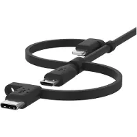 Belkin USB-A auf USB-C / Micro-USB / Lightning-Kabel, Schwarz, 1m