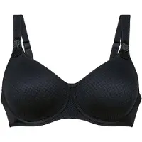Anita Entlastungs-BH "Komfort Bügel BH Leni", Damen, Gr. 90, Cup C, schwarz, Stoff, Obermaterial: 74% Polyamid PA. 26% Elasthan EL., BHs Entlastungs-BH