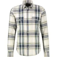 Lerros Karohemd "Sportives Karohemd aus reiner, weicher Baumwolle", Herren, Gr. XXL, Normalgrößen, beige (broken weiß), 100% Baumwolle, Hemden Karohemd