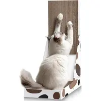 OEM Katzenkratzbaum für Innenräume, 64cm/25", L-Form, mit Katzenkratzbox, Brett und Matze