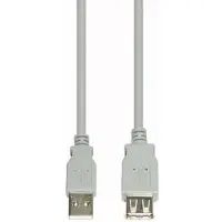 E+p CC 518, 3 m, USB A, USB A, USB 2.0, Männlich/Weiblich, Grau