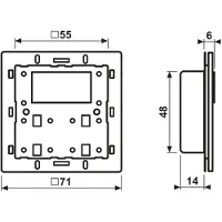 JUNG KNX-Raumcontroller LS429D1ST Modul 3fach