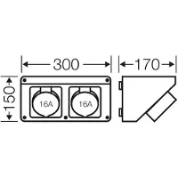 Hensel HENS Mi CB 11, 2x 16A, 5p., 6h Mi CB 11