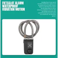 OEM Fahrradschloss mit Alarm 110dB - Vouwslot - Zahlenschloss - Wasserfest - Antidiebstahl - Dauerhaftes Material - Fahrradsicherung