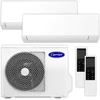Carrier Multisplit Klimaanlage Set | High Line | Mattweiß | 2,5 kW + 3,5 kW