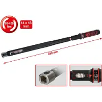 Ks Tools 516.1682, Klick-Drehmomentschlüssel, Nm, Mechanisch, 80 - 420 Nm, 3%, Schwarz, Rot