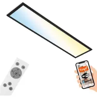 Briloner LED-Deckenlampe Piatto S WiFi Bluetooth CCT Fernb.