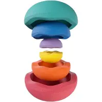 Stapelstein Balancetrainer "Inside rainbow classic", bunt, Balancetrainer, Kinder, B/H/L: 87,6cm Ø 21,2cm, Polypropylen, Balancetrainer, bis zu 50 kg belastbar, H:87,6cm Ø:21,2cm