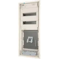 Eaton 302426 Unterputz-Kleinverteiler, Hybrid, 5-reihig, 24TE, Stahlblechtür flach KLV-60UPP-HY24-F