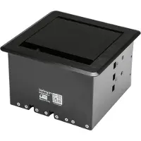 StarTech.com .com Kabelmanagement Box für Konverenztische - Konferenzraum AV - Konferenztisch Konnektivitätsbox, Kabelgehäuse, Tisch/Bank, Aluminium, Stahl, Schwarz