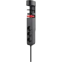 REV Ritter Steckdosenleiste 3-fach für Tischmontage mit USB 0015728512