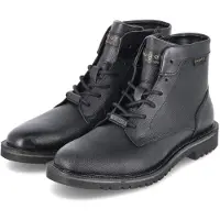 Bugatti Herren Stiefeletten Schwarz Glattleder Größe: 42