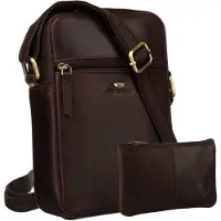 Peterson PTN 704E-OPU-6729 Braune Ledertasche