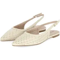 Apple Of Eden Damen Slingballerinas DEEN Beige Glattleder Größe: 37