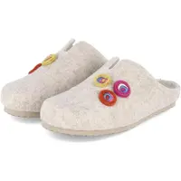 Beliana Damen Pantoffeln Beige Filz Größe: 42