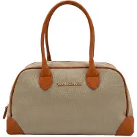 Gian Marco Venturi Gianmarco Venturi Damen-Schultertasche PVC Reißverschluss Casual Dark Blue UNICA 30x18x16 cm