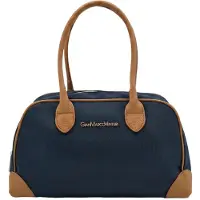 Gian Marco Venturi Gianmarco Venturi Damen-Schultertasche PVC Reißverschluss Casual Dark Blue UNICA 30x18x16 cm
