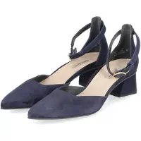 Paul green Damen Riemchenpumps Blau Rauleder Größe: 39