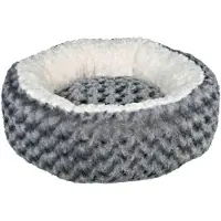 Trixie Kaline, Donut Haustier-Bett, Drinnen, Hund, Cremefarben, Grau, Rund, Einfarbig